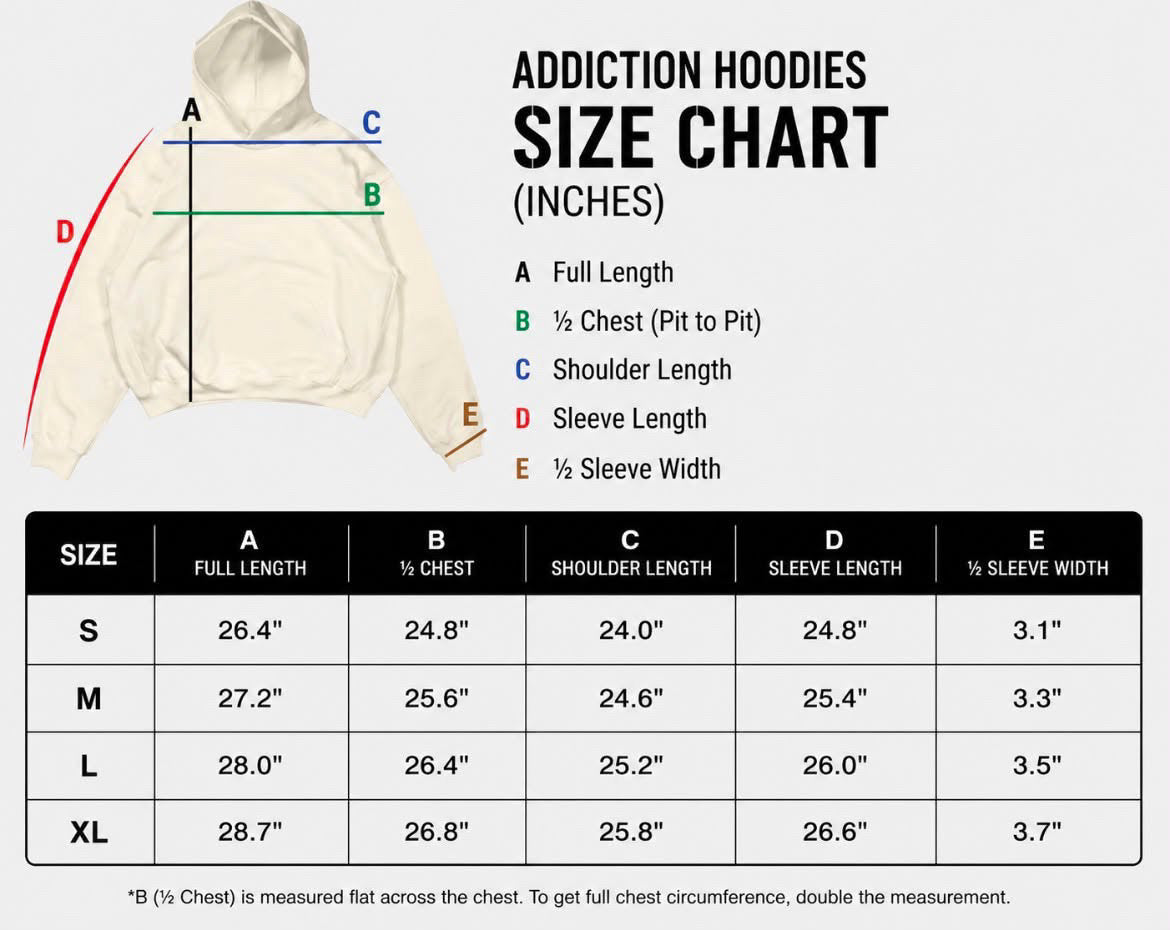 Addiction hoodie.