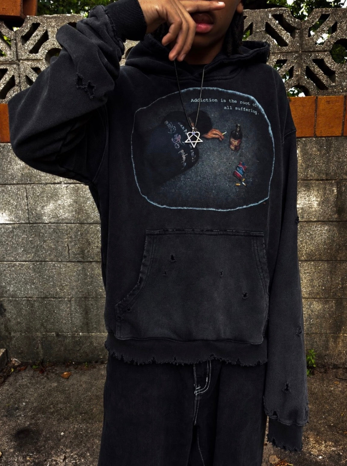 Addiction hoodie.
